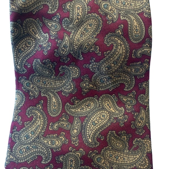 Mario Valentino Paisley Silk Tie - Picture 3 of 6